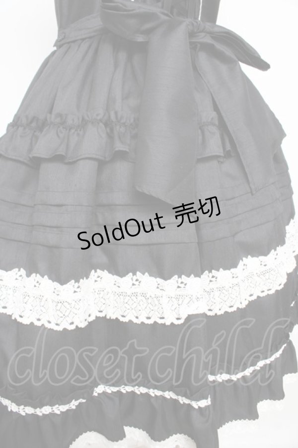 画像6: BABY, THE STARS SHINE BRIGHT / Rose Princessジャンパースカート  黒×白レース Y-26-02-23-201-BA-OP-SZ-ZY (6)