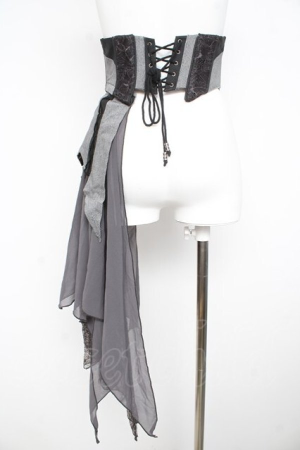 画像2: Ozz Croce / 2WAYオーバーコルセット  黒 Y-26-02-23-202-OO-SK-SZ-ZY (2)