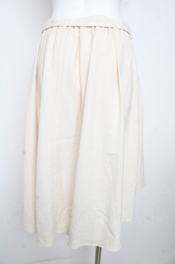 画像2: axes femme / 襟デザインスカート M アイボリー Y-26-02-23-204-AX-SK-IG-ZY (2)