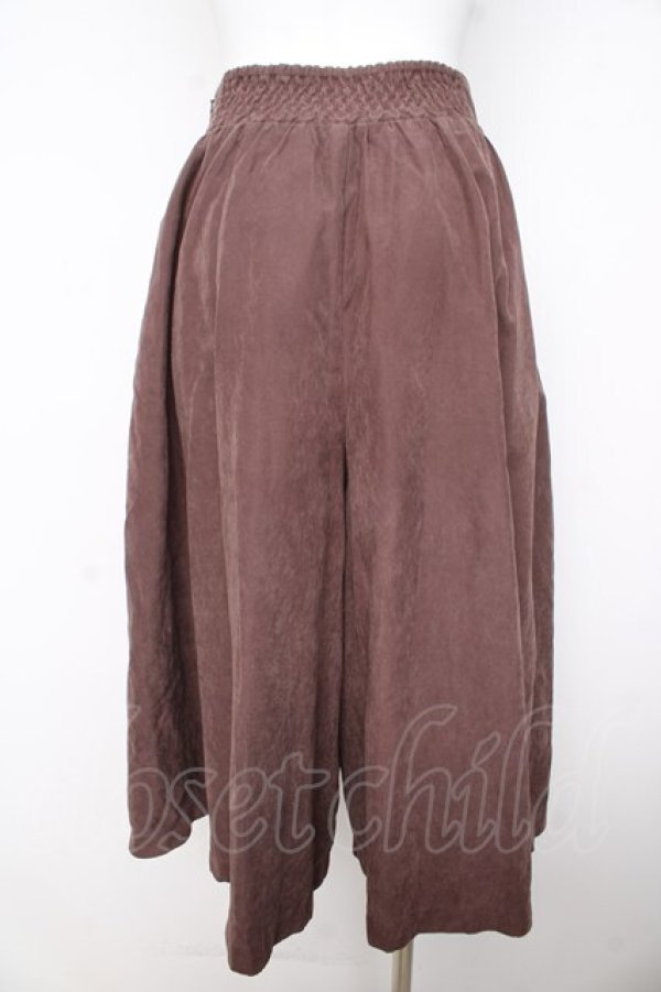 画像2: Fi.n.t / フロントレースアップロングキュロット  ブラウン Y-26-02-23-211-CA-PA-SZ-ZY (2)
