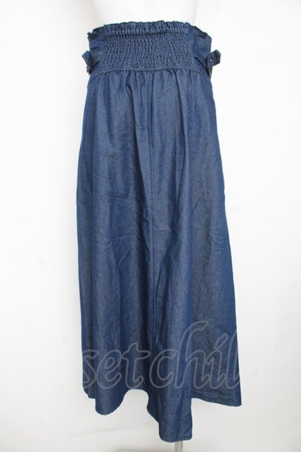 画像2: axes femme / ジップハイウエストスカート M インディゴ Y-26-02-23-218-AX-SK-IG-ZY (2)