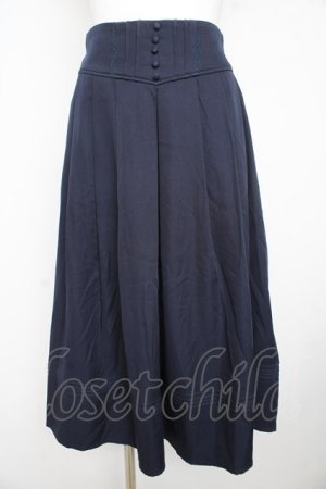 画像: axes femme / クラシカルスカート L ネイビー Y-26-02-23-220-AX-SK-IG-ZY