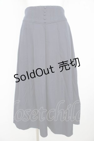 画像: axes femme / クラシカルスカート L ネイビー Y-26-02-23-220-AX-SK-IG-ZY