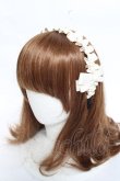 画像1: m petit by misako / ギャザーリボンカチューシャ  生成り Y-26-02-23-021-LO-AC-SZ-ZY (1)