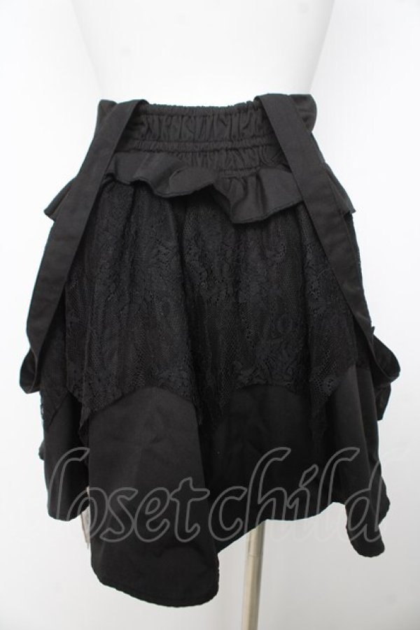 画像2: To Alice / サス付きスカート  黒 Y-26-02-23-226-LO-SK-SZ-ZY (2)