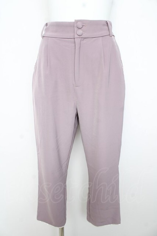 画像1: axes femme POETIQUE / チャイナボタンスリットパンツ  ラベンダー Y-26-02-23-229-AX-PA-SZ-ZY (1)