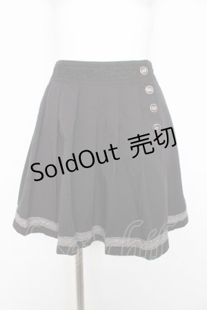 画像: axes femme / 釦使いプリーツキュロット M 黒 Y-26-02-23-235-AX-PA-SZ-ZY