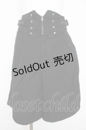 画像: axes femme / コルセットデザインハーフPT  黒 Y-26-02-23-236-AX-PA-SZ-ZI