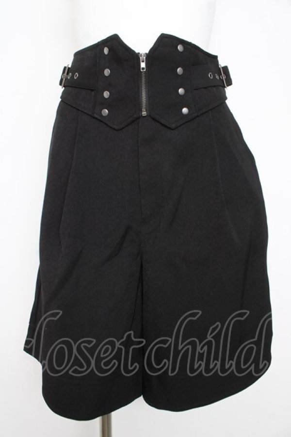 画像1: axes femme / コルセットデザインハーフPT  黒 Y-26-02-23-236-AX-PA-SZ-ZY (1)