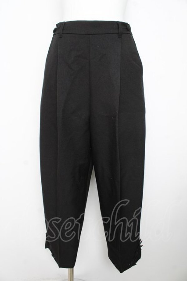 画像1: axes femme / 裾デザインストレートパンツ M 黒 Y-26-02-23-237-AX-PA-SZ-ZY (1)