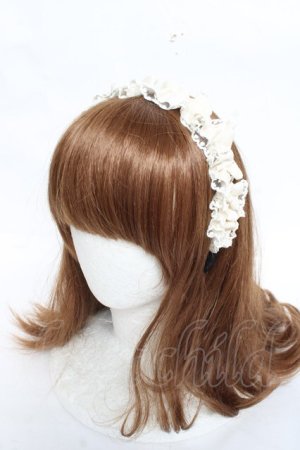 画像: m petit by misako / TT*AMレースカチューシャ  生成り Y-26-02-23-022-LO-AC-SZ-ZY