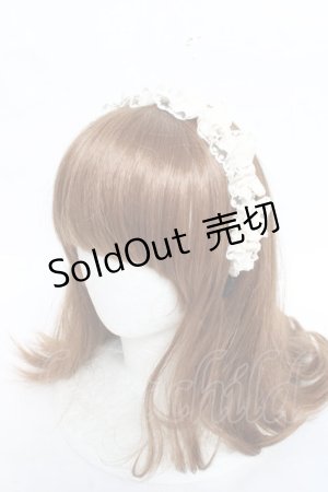 画像: m petit by misako / TT*AMレースカチューシャ  生成り Y-26-02-23-022-LO-AC-SZ-ZT639-F004