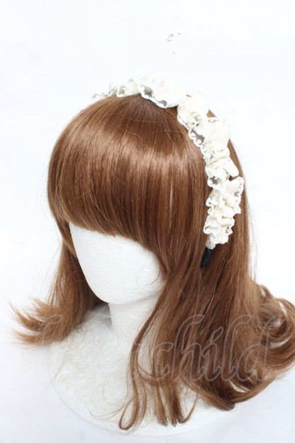 画像1: m petit by misako / TT*AMレースカチューシャ  生成り Y-26-02-23-022-LO-AC-SZ-ZY (1)