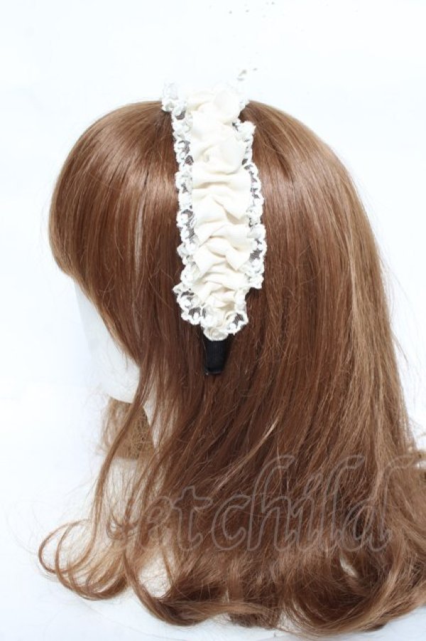 画像2: m petit by misako / TT*AMレースカチューシャ  生成り Y-26-02-23-022-LO-AC-SZ-ZY (2)