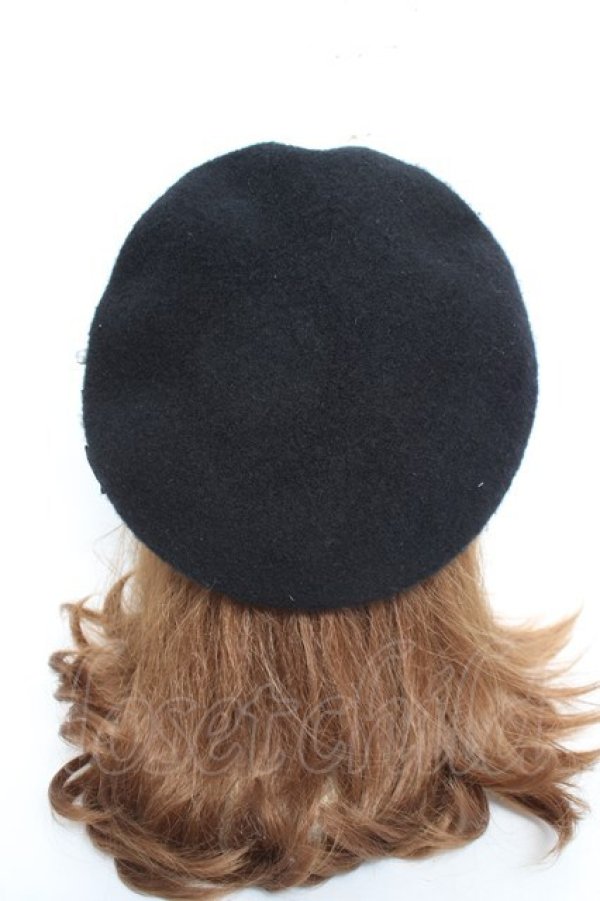 画像3: m petit by misako / AMミニリボンバスクベレー  黒 Y-26-02-23-024-LO-AC-SZ-ZY (3)