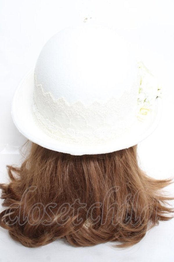 画像3: PrivateSquare. / SP.クラシックボーラーハット  ホワイト Y-26-02-23-026-LO-AC-SZ-ZY (3)