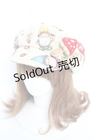 画像: Coco&Ami / マッシュルームゴブランキャスケット  ベージュ Y-26-02-23-027-LO-AC-SZ-ZY