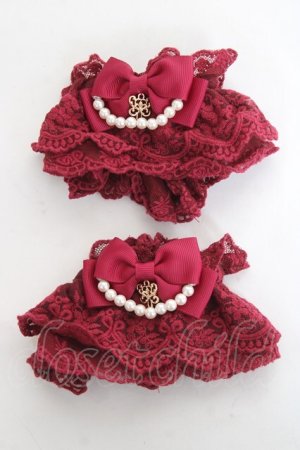 画像: axes femme kawaii / レーシーお袖留め  ワイン Y-26-02-23-003-AX-ZA-SZ-ZY