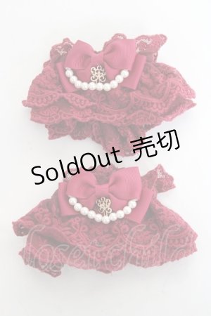 画像: axes femme kawaii / レーシーお袖留め  ワイン Y-26-02-23-003-AX-ZA-SZ-ZY