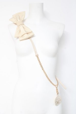 画像: m petit by misako / AMリボンスマホショルダー  生成り Y-26-02-23-028-LO-ZA-SZ-ZY