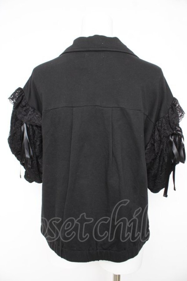 画像2: axes femme / レース袖ジャケット  黒 Y-26-02-27-051-AX-TO-SZ-ZY (2)