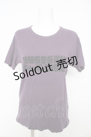 画像: Hysteric / ロゴプリントカットソー F パープル Y-26-02-27-062-PU-TO-SZ-ZY
