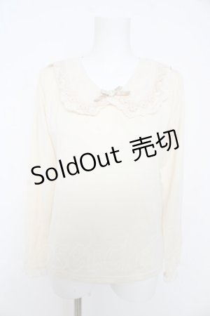 画像: axes femme / 襟デザインカットソー  生成り Y-26-02-27-007-AX-TO-SZ-ZY