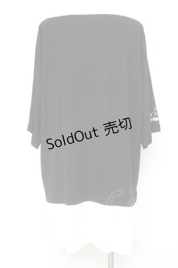 画像2: SEX POT ReVeNGe / プリント半袖カットソー  黒 Y-26-02-27-064-SP-TO-SZ-ZY (2)