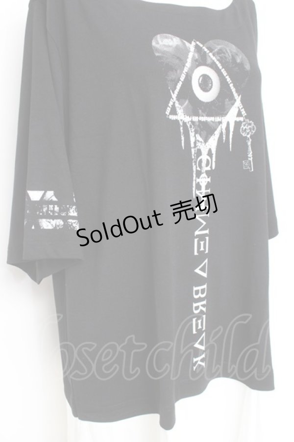 画像3: SEX POT ReVeNGe / プリント半袖カットソー  黒 Y-26-02-27-064-SP-TO-SZ-ZY (3)