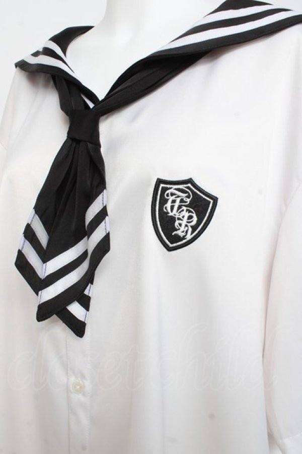 画像3: TRAVAS TOKYO / セーラーマンシャツ  白 Y-26-02-27-066-PU-TO-SZ-ZY (3)