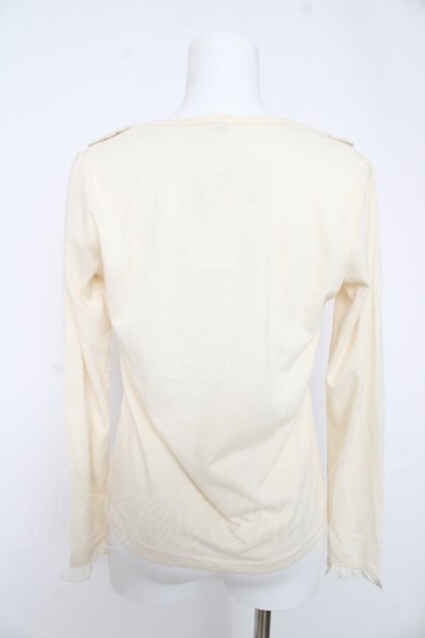 画像2: axes femme / 襟デザインカットソー  生成り Y-26-02-27-007-AX-TO-SZ-ZY (2)