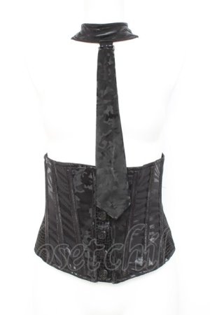 画像: Qutie Frash / 2022年プレミアムセット-漆黒-コルセット  黒 Y-26-02-27-067-QU-CO-SZ-ZY