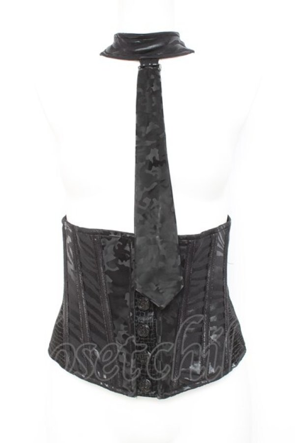 画像1: Qutie Frash / 2022年プレミアムセット-漆黒-コルセット  黒 Y-26-02-27-067-QU-CO-SZ-ZY (1)