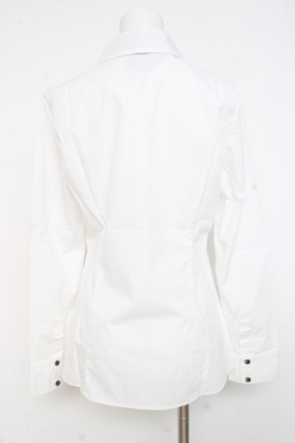 画像2: MIHO MATSUDA / ヴィラーブラウス M 白 Y-26-02-27-069-GO-BL-SZ-ZY (2)