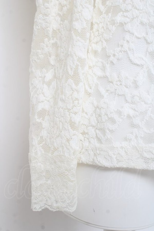 画像3: F＆A / 総レースパワショルトップス  白 Y-26-02-27-073-LO-TO-SZ-ZY (3)