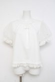 画像1: mellfy memory / パフに恋するmellfyトップス M 白 Y-26-02-27-074-LO-TO-SZ-ZY (1)