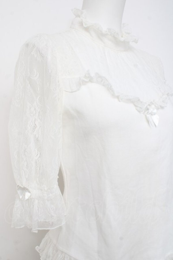 画像3: ALICE and the PIRATES /  レース切替プルオーバー  白 Y-26-02-27-075-PA-TO-SZ-ZY (3)