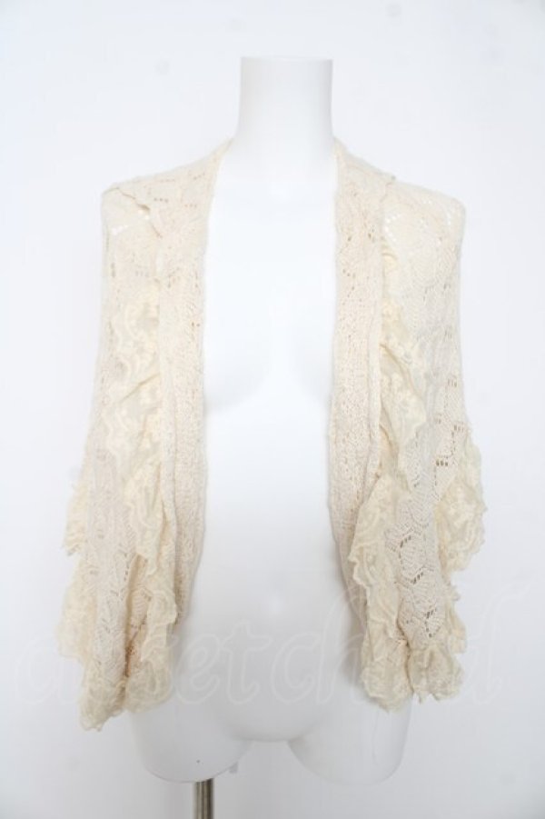 画像1: axes femme / ニットボレロ  生成り Y-26-02-27-009-AX-TO-SZ-ZY (1)