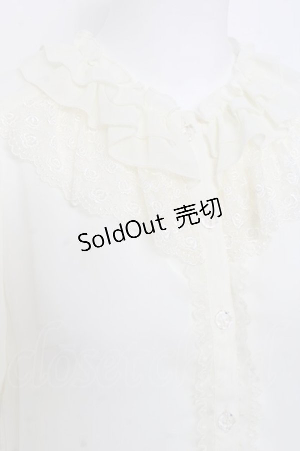 画像4: Leur Getter / レースフリルパフブラウス  キナリ Y-26-02-27-076-LU-BL-SZ-ZY (4)