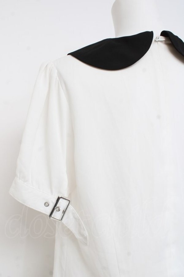 画像3: Ank Rouge / カフスベルトブラウス M オフホワイト Y-26-02-27-077-CA-BL-SZ-ZY (3)