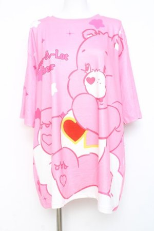 画像: ACDC RAG / ケアベア T  ピンク Y-26-02-27-080-PU-TO-SZ-ZY