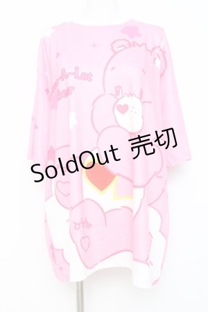 画像: ACDC RAG / ケアベア T  ピンク Y-26-02-27-080-PU-TO-SZ-ZY