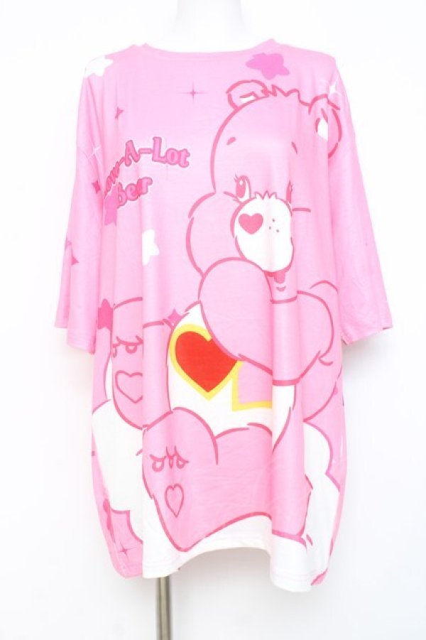 画像1: ACDC RAG / ケアベア T  ピンク Y-26-02-27-080-PU-TO-SZ-ZY (1)
