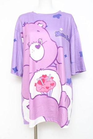 画像: ACDC RAG / ケアベア T  パープル Y-26-02-27-081-PU-TO-SZ-ZY