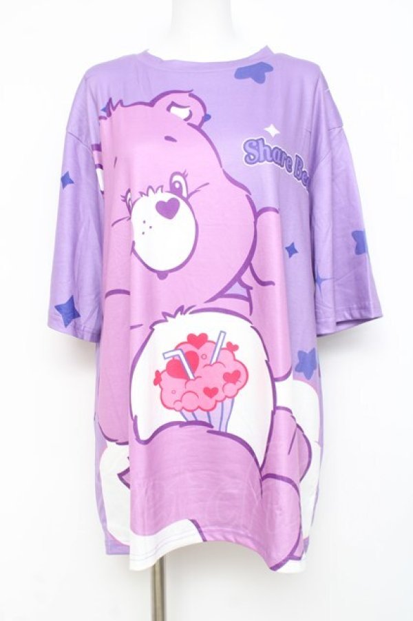 画像1: ACDC RAG / ケアベア T  パープル Y-26-02-27-081-PU-TO-SZ-ZY (1)