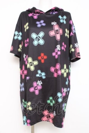 画像: NieR Clothing / オリジナル総柄 PARKER F ブラック Y-26-02-27-084-PU-TO-SZ-ZY