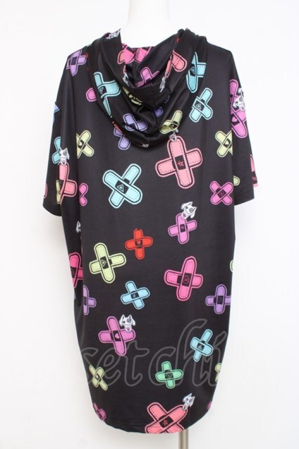 画像2: NieR Clothing / オリジナル総柄 PARKER F ブラック Y-26-02-27-084-PU-TO-SZ-ZY (2)