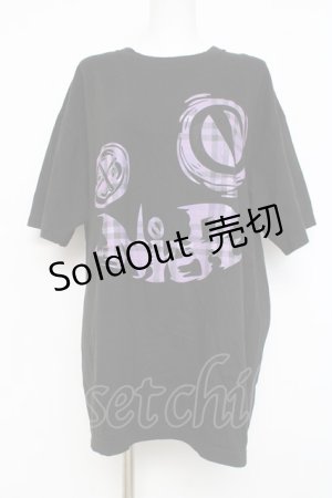 画像: NieR Clothing / FACE DESIGN BIG TEE XL ブラック Y-26-02-27-087-PU-TS-SZ-ZY