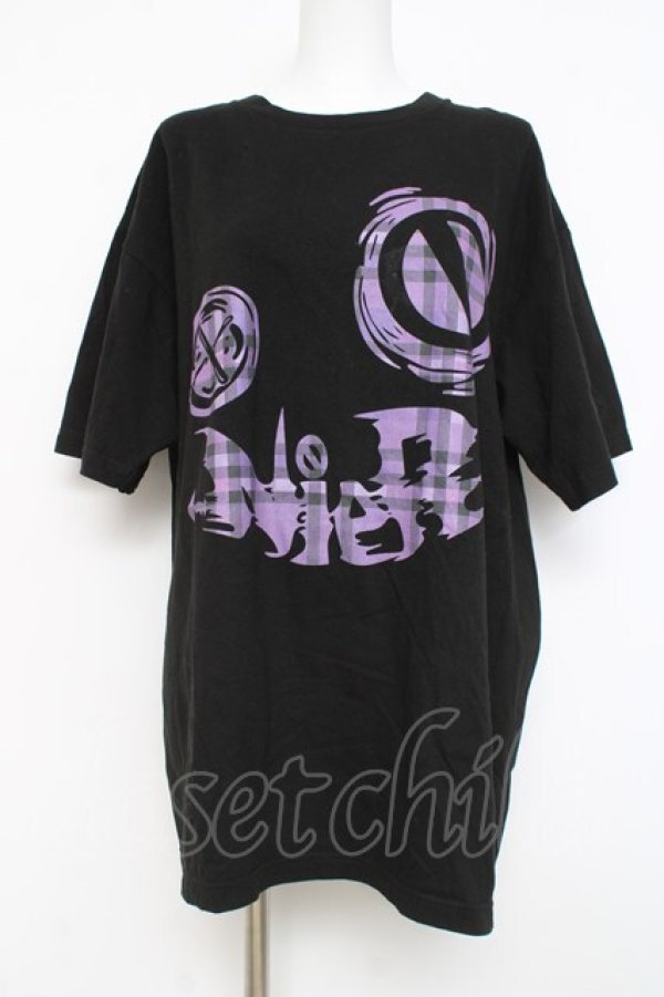 画像1: NieR Clothing / FACE DESIGN BIG TEE XL ブラック Y-26-02-27-087-PU-TS-SZ-ZY (1)