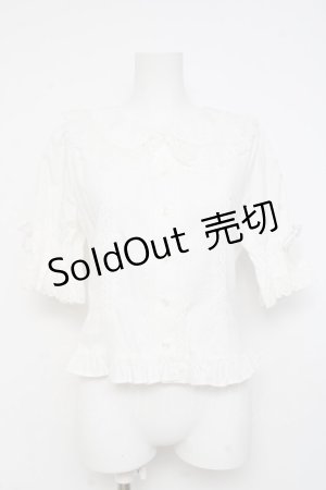 画像: BABY, THE STARS SHINE BRIGHT / うさみみ５分袖ブラウス  シロ Y-26-02-27-091-BA-BL-IG-ZY